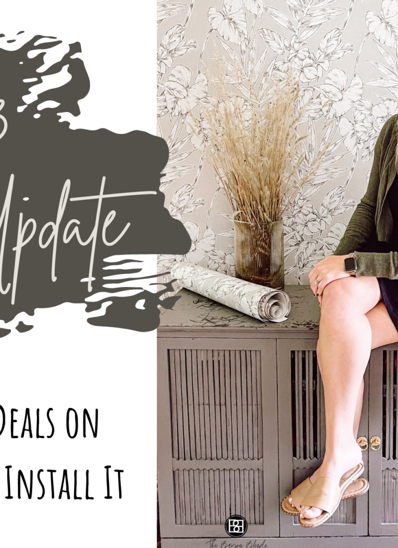 One Room Challenge Week 3: How to Install Unpasted Wallpaper & Find the Best Prices Online