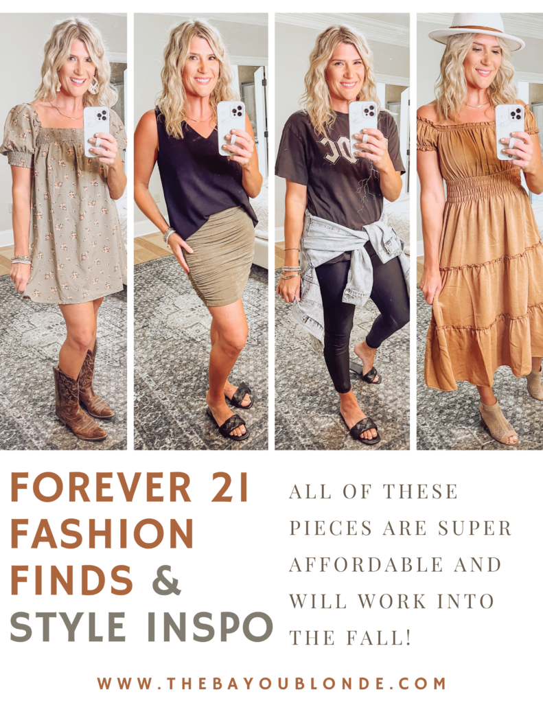 four looks from forever 21