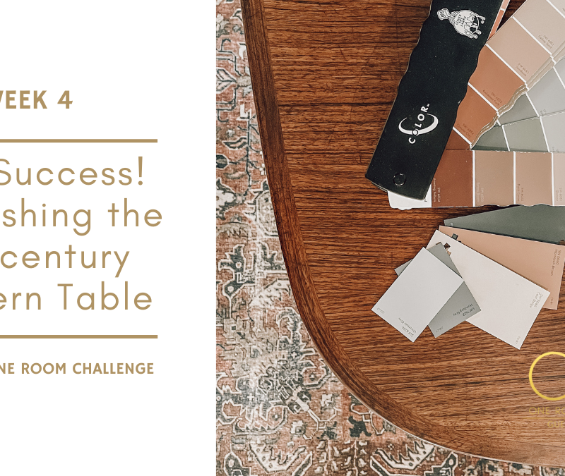 DIY Success! Refinishing the Midcentury Modern Table – Week 4 of the Fall ORC